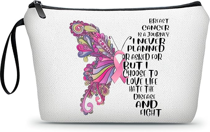 Breast Cancer Care Chemo After Surgery Gifts for Woman Small Cosmetic Makeup Pouches Chemo Care Package for Women