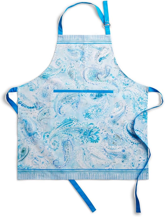 Maison d' Hermine 100% Cotton Apron for women with Pocket Kitchen Chef Apron for Men Cooking Gardening Server Waitress