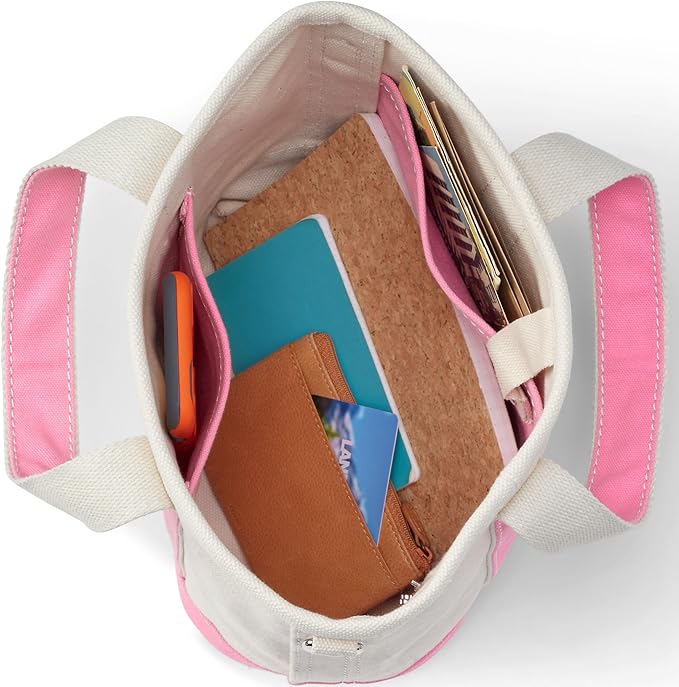 Lands' End Open Top Canvas Tote Bag