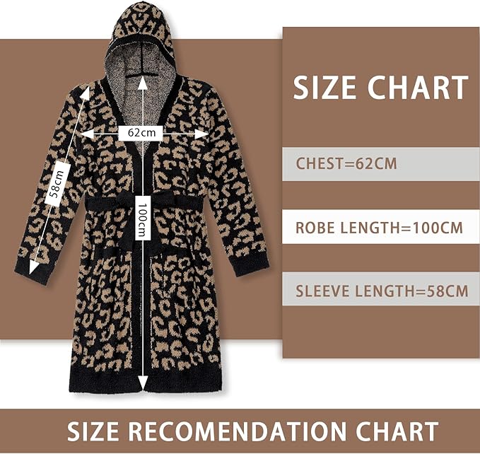 DOOWELL Women's Knit Lightweight Absorbent Robes, Soft Spa Bathrobe Loungewear with Pockets