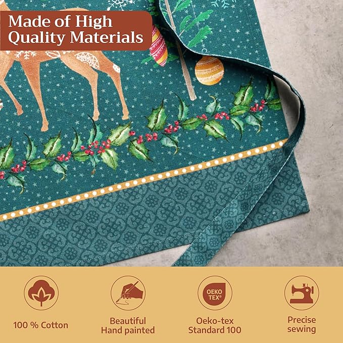 Maison d' Hermine 100% Cotton Apron for women with Pocket Kitchen Chef Apron for Men Cooking Gardening Server Waitress