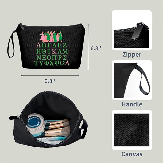 ARIOSEY Big Little Sorority Cool Gifts for Female Friend Gift Ideas for Women Birthday Make Up Bags for Women