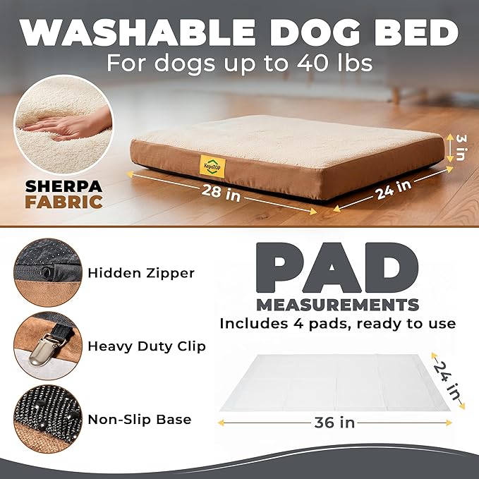 Medium Dog Bed Orthopedic | Cama para Perros | Crate Dog Bed Washable | pet beds for Medium Dogs | Puppy beds | Camas para Perros | Pet BeDs for Small Dogs
