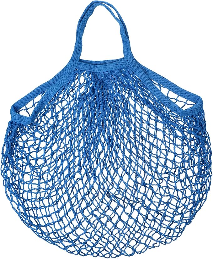 MECCANIXITY Cotton Mesh Bag Reusable Washable Mesh Net String Grocery Bags Organizer for Fruits Vegetables Shopping