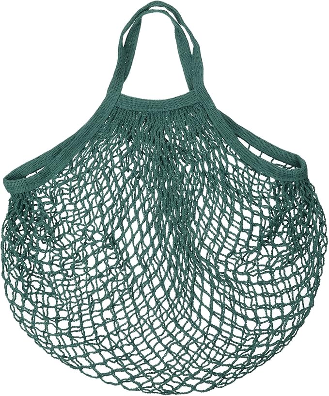 MECCANIXITY Cotton Mesh Bag Reusable Washable Mesh Net String Grocery Bags Organizer for Fruits Vegetables Shopping