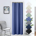 Aiyufeng Royal Blue Stall Fabric Shower Curtain - Soft & Lightweight Small Shower Curtain with Texture for Narrow Stall Size, Machine Washable - 36x72, Blue
