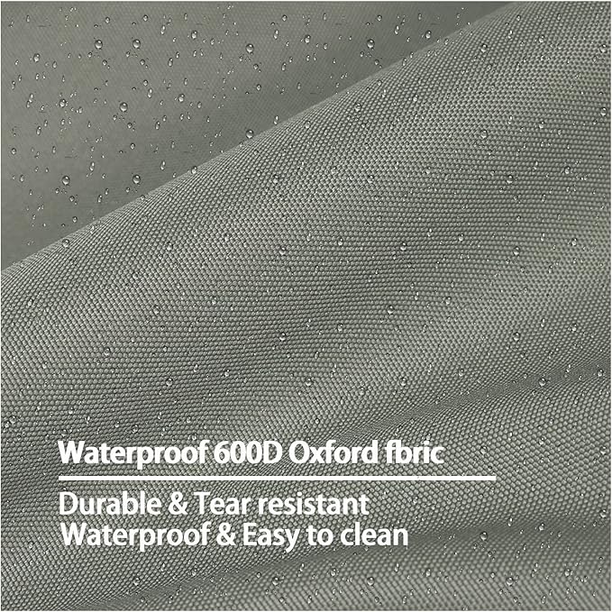 Dalema Dog Bed Cover,Waterproof Tough Plastic DIY Pet Bed Cover,Non Stick Hair Easy to Clean Rectangular Fillable Dog Bed Covers with Zipper(Greyish Green,44" L x 32" W x 4" Th,Cover Only)