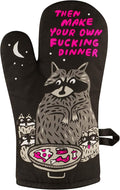 Blue Q Then Make Your Own Dinner Funny Oven Mitts - Cute Oven Mitts, Home Kitchen Gifts, Cooking Accessories, Super-Insulated Quilting, Comfy Natural-Fitting Shape, 100% Cotton, Size 12.5" L x 7.5" W