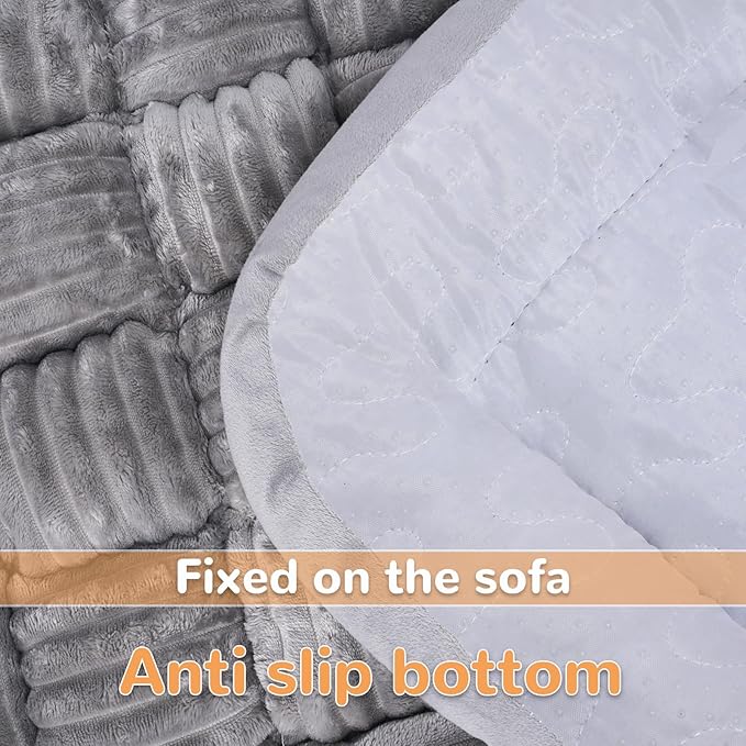 Backseat Pet Bed Mat, Fit for Backseat Extenders,Plaid Dog Bed for Car Back Seat,Non-Slip Travel Pet Pad for Car, SUV, Truck, Couch Cover, Washable Backseat Cushion(Gray,24.8" x 54")
