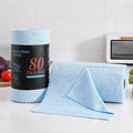 Tigona 80 Pack Microfiber Cleaning Cloth Roll Reusable Paper Towels 12"x12" Tear Away Cloth,Absorbent Dish Rags for House Kitchen,Wash Cloths,Lint Free Rags for Window Cars Cleaning Supplies