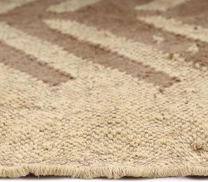 Klim Wool Jute Rug – Handwoven Elegance and Durability (Design 12)