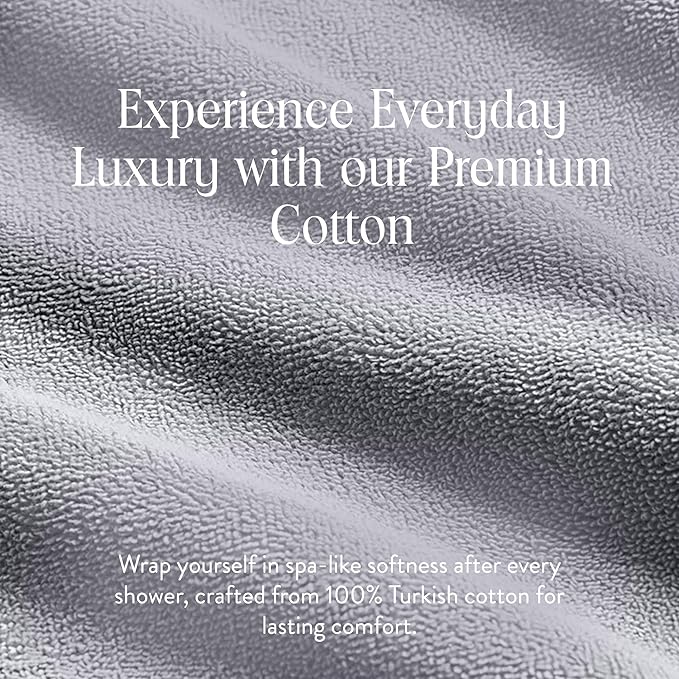 Brooklinen Super-Plush Turkish Cotton Bath Sheets - Set of 2 - Cotton, 820 GSM, Highly Absorbent, Machine Washable, Perfect for Home & Bathroom (40" x 65", Smoke Grey)