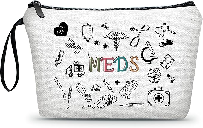 ARIOSEY Medical Bag,Doctor Gifts,Meds Cosmetic Make Up Bag,Medicine Bag for Traveling,Doctor Gifts for Women,Gifts for Teen Girls,Friendship Gifts for Women
