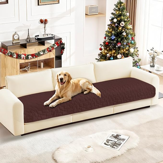 CYCMACO Waterproof Couch Covers for Pets, Waterproof Dog Bed Cover, Anti-Slip Soft Dog Blankets, Couch Cover for Dogs Washable, Pet Blanket for Puppy Large Dogs Cat (30x70 Inch, Coffee)