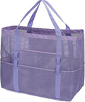 GYEUKHAM Mesh Beach Bag - Large Beach Tote Bag with Multiple Pockets for Family Beach Bag for Toys & Vacation Essentials