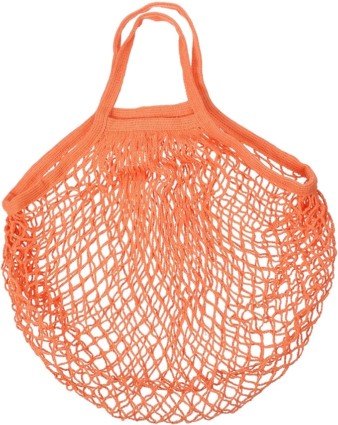 MECCANIXITY Cotton Mesh Bag Reusable Washable Mesh Net String Grocery Bags Organizer for Fruits Vegetables Shopping