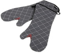 San Jamar Bestguard Oven Mitt with Reinforced Webguard Plus, Cotton, 17 Inches, Black