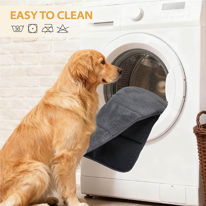 ZAKAPAWS Dog Crate Pad for X Large Dog - 41x27 Memory Foam Dog Bed, Washable & Anti-Slip Dog Bed Mat, Ultra Soft Kennel Pad for Dogs Cozy Sleeping Mat, Khaki