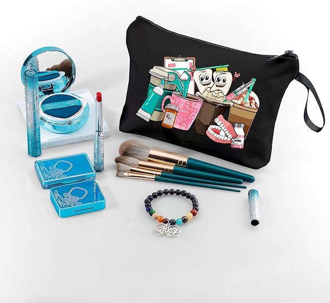 ARIOSEY Dental Hygienist Gifts - Small Cosmetic Bag, Perfect for Women & Teen Girls - Birthday &