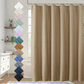 Aiyufeng Taupe Shower Curtain for Bathroom, Embossed Textured Fabric Shower Curtain for Bathroom - Soft Cloth & Hotel Spa, Machine Washable, 72X72, Taupe