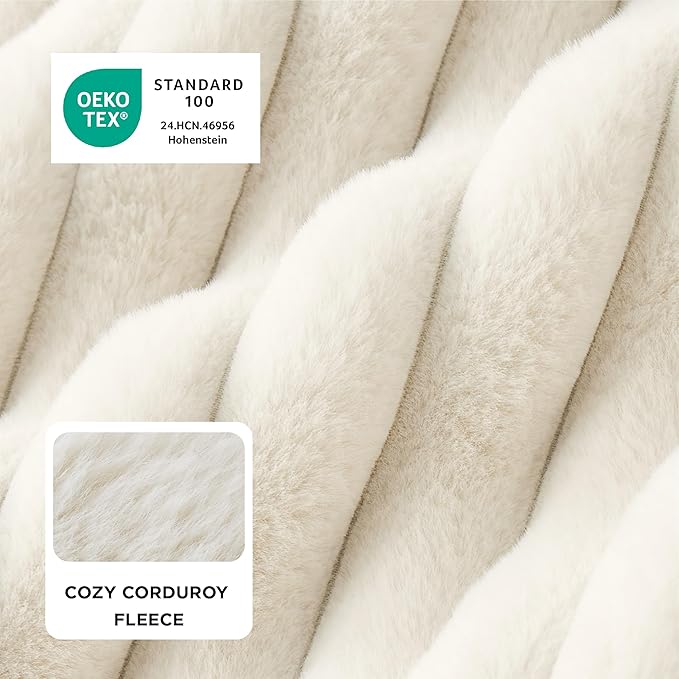 Bedsure Orthopedic Dog Bed for Medium Dogs, Waterproof Memory Foam Medium Pet Beds with Sides, Non-Slip Bottom and Egg-Crate Foam Dog Couch Sofa with Washable Removable Corduroy Cover, Cream