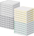 Kitinjoy Cotton 24 Pack Terry Kitchen Dish Cloths, 12 x 12 Inches Super Soft and Absorbent Dish Rags, Quick Drying Dish Towels for Washing Dishes, Multi-Colored