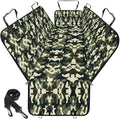 NECKORY Waterproof Dog Car Seat Cover for Back Seat - Durable, Scratch Proof Pet Hammock with Nonslip Design & Storage Pockets, Fits Cars, SUVs, Trucks- S, Camouflage