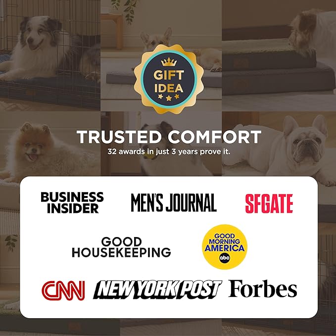 Bedsure XL Dog Beds Large Sized Dog -Comfy Flat Extra Large Pet Beds with Removable Washable Cover, Orthopedic Egg Crate Foam Mat, Suitable for Pet Up to 100 lbs