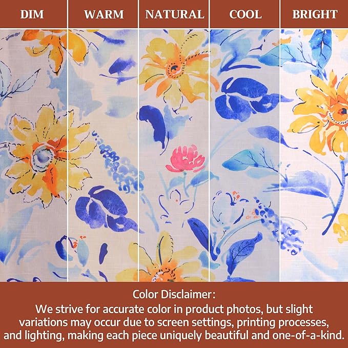 Maison d'Hermine Kitchen Towels Set of 3 100% Cotton 27.50" x 20" Reusable Cloth Tea Dish Towels Absorbent with Hanging Loop for Kitchen, Home, Dining, Cocktail Parties Spring/Summer (Girassol)