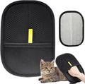 1PC 2025 Electrostatic Gloves Pet Hair: Pets Hair Remover Electro Antistatic Hair Removal Glove Cat Mitt Mitten Static Reusable Tool Furniture Cleaning Animal Double Sided Grooming Magic Fur Dogs Mit