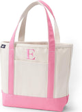 Lands' End Pre-Monogrammed Letter Canvas Tote Bag