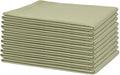 Organic Cotton Sage Flour Sack Kitchen Towels - 10 Pack, 27"x27", Highly Absorbent, Lint-Free Flour Sack Tea Towels for Baking, Kitchen and Dish Drying - 100% Cotton Sage Dish Rags (10 Pack)