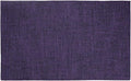 HARFINGTON 6pcs Linen Fabric Placemats 12" x 18" Polyester Rectangle Place Mats Machine Washable Heat Resistant Kitchen Table Mats for Outdoor Indoor Party Family Holiday, Purple
