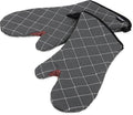 San Jamar Bestguard Oven Mitt with Reinforced Webguard Plus, Cotton, 15 Inches, Black