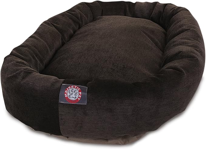 Majestic Pet Villa 52 Inch Shredded Memory Foam Dog Bed for X-Large Sized Dog 52x35x11 Inch–Orthopedic Pet Bed with Removable Washable Cover-Washable X-Large Puppy Mat with Head Support-Storm