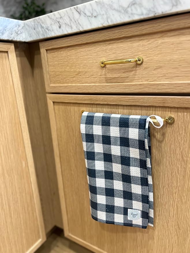 Desert Aqua || 2 Pack Double Sided|| Not Your Ordinary Dish Towels || Waffle Weave Microfiber || Tea Towels || Highly Absorbent || Hanging Loop || Dish Cloths || Designer Prints|| Navy