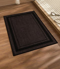 chakme Bathroom Rugs Mat 24x17, Ultra Thin Non Slip Bath Mat Small Quick Dry Absorbent Bath Mat for Bathroom Floor, (Brown, 24"x17")