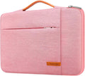 Lacdo 360° Protective Laptop Sleeve Case for 15 inch New MacBook Air M4 A3241 2025, M3 A3114, M2 A2941 2024-2023, 15 inch MacBook Pro A1990 A1707, Dell XPS 15 Plus Computer Bag, Water-Resistant, Peach