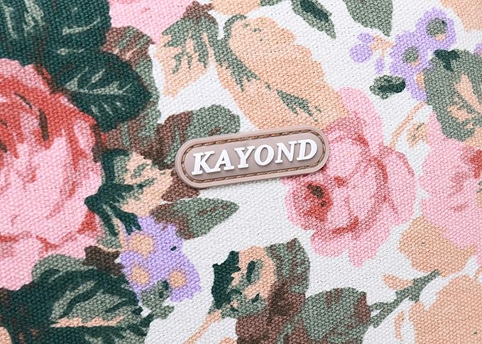 Kayond Canvas Water-Resistant KAYOND Nylon Fabric 15.6 Inch Laptop Sleeve case for 15 inch 15.4 inch 15.6 inch Notebook Computer (15-15.6 inch, White Camellia)