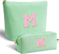 Btffitting Mothers Day Gifts for Mom,Mum Gifts from Daughter,Birthday Gifts for Wife Sister Her,Mother in Law Gift,Mama Gifts Idea,Makeup Bag Set Cosmetic Bag - Green,M