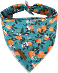 UP URARA PUP Summer Dog Bandana, Comfortable Cotton Triangle Bid Scarf for Puppy Small Dog, Washable Pet Kerchief for Girl Boy Dogs or Cats, Peach Dogs Bandanas, Cute Classic Puppy Bid Scarf, Green