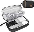 Lcsmaokin Electronics Travel Organizer,Portable Waterproof Electronic Travel Storage Bag for Small Charging Cord Storage,Charger,Small Electronics,SD Card etc,for Travel,Business -Black