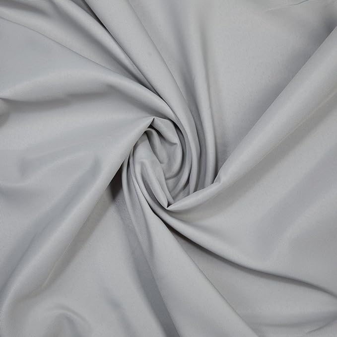 Gee Di Moda Rectangle Tablecloth - 90 x 132 Inch Silver Table Cloth for 6 Foot Tables with Floor-Length Drop - Heavy Duty Washable Fabric for Holiday Party, Dinner, Weddings & Baby Shower