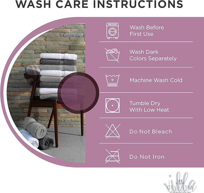 Villa Celestia 100% Cotton Hand Towel Set of 4, (16 x 28 inches) Sustainable, Soft, Highly Absorbent, Quick Drying, Combed Cotton Hand Towels Pack of 4 Ideal for Hotels, Spa, Bathroom, Dorm, Burgandy