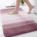 Arotive Microfiber Bathroom Rugs, Shaggy Soft and Absorbent Bath Rug, Non-Slip, Thick Plush Machine Washable Dry Bath Mats for Bathroom, Tub and Shower, 30x20, Mauve, Rectangular