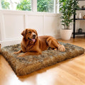 MAVERICK Premium Dog Bed, Orthopedic Dog Bed with High-Grade Memory Foam, Luxurious Faux Fur Sleep Surface, Water-Resistant Liner, Removable & Washable Cover, Non-Slip Bottom for Comfort & Support