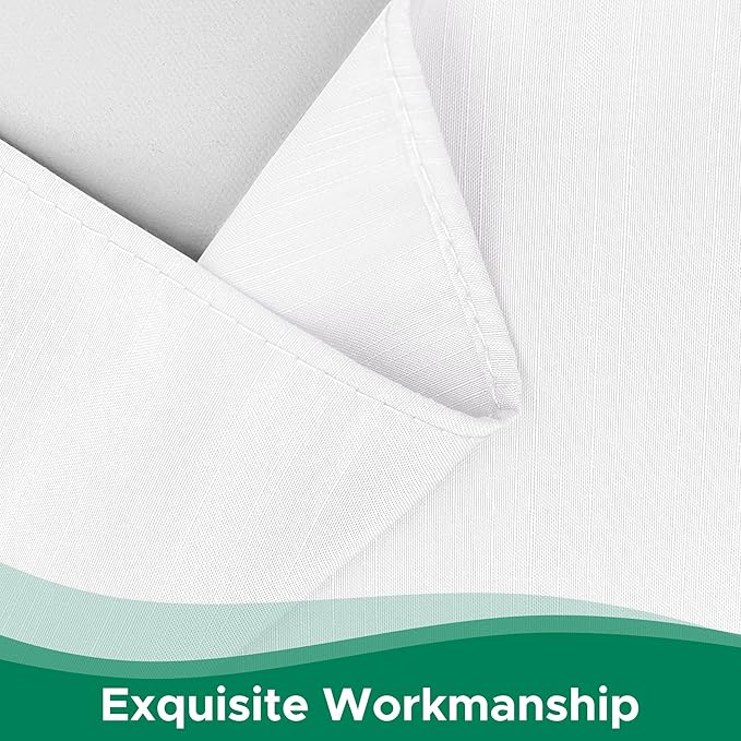 Biscaynebay Wrap Around Bed Skirts for Twin & Twin XL Beds 22" Long Drop, White Adjustable Elastic Dust Ruffles Easy Fit Wrinkle Resistant Silky Luxurious Fabric Machine Washable
