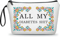 ARIOSEY Diabetic Gifts,Diabetes Travel Case,Medicine Pouch,Small Cosmetic Bag,Diabetic Bags,Medicine Bags for Pills,Makeup Bag Travel,Diabetes Accessories,Pill Pouches,Christmas Gift