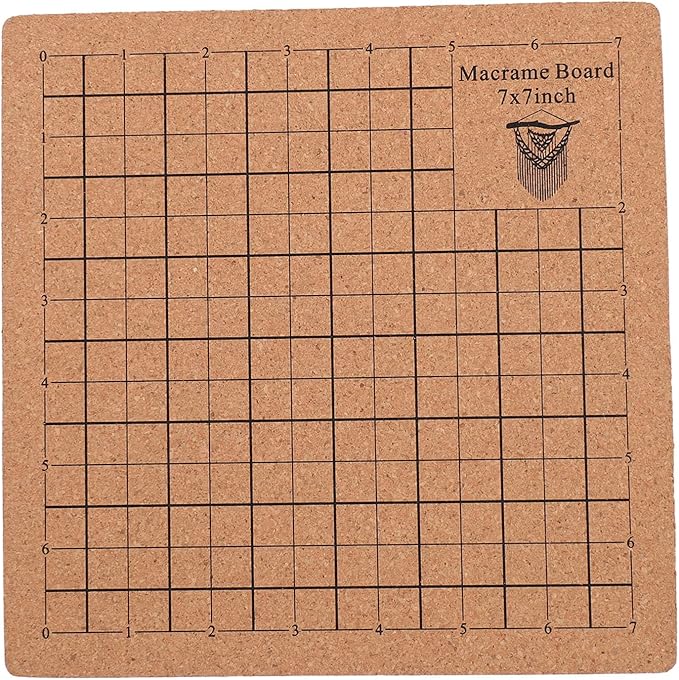 Macrame Board and Pins Double Sided Grids, Macrame Project Board with 5 Rulers 30 T Pins, Cork Braiding Board for Bracelet Making, DIY Knotting Jewelry Craft Kit for Beginners
