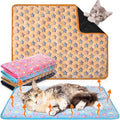 Clysee 4 Pack Self Heating Cat Bed Cat Self Warming Pad with Removable Cover Extra Warm Thermal Pet Pad Washable Pet Crate Mat Anti Slip Kennel for Indoor Outdoor Pets (Small Star,16 x 20 Inches)